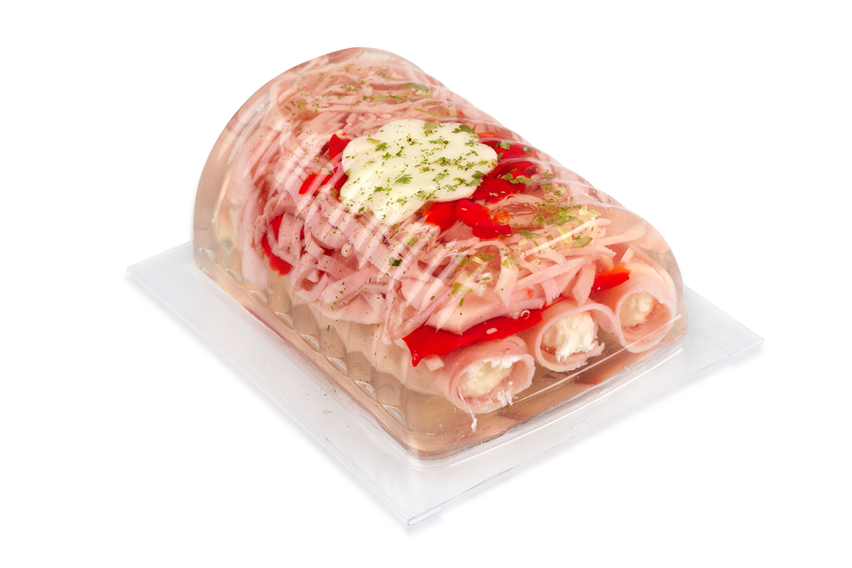 Ham rolls with horseradish