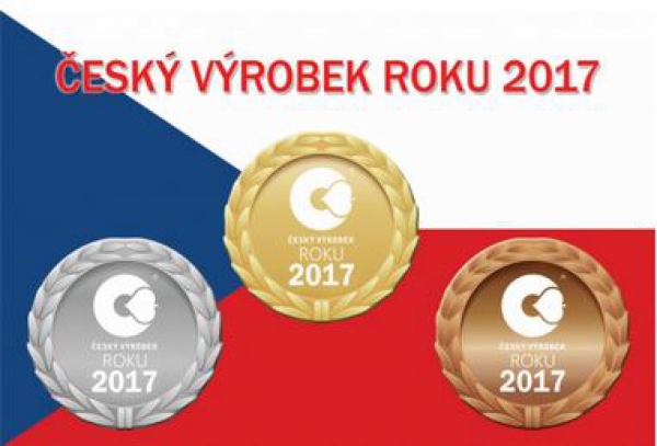Jsme hrdí! V soutěži Český výrobek roku 2017 jsme získali stříbrnou medaili